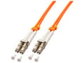 Miniatyrbilde 3 av 5: Lindy 46480 fiberoptisk kabel 1 m LC OM2 Oransje