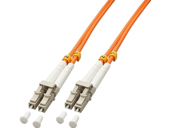 Lindy 46480 fiberoptisk kabel 1 m LC OM2 Oransje