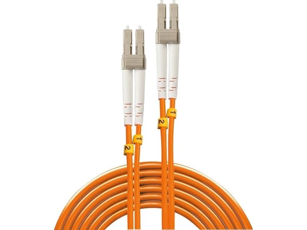 Lindy 46480 fiberoptisk kabel 1 m LC OM2 Oransje
