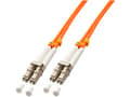Miniatyrbilde 2 av 5: Lindy 46480 fiberoptisk kabel 1 m LC OM2 Oransje