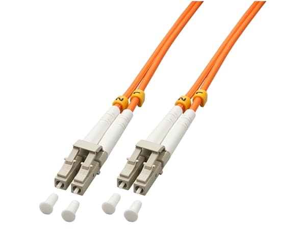 Lindy 46480 fiberoptisk kabel 1 m LC OM2 Oransje