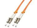 Miniatyrbilde 1 av 5: Lindy 46480 fiberoptisk kabel 1 m LC OM2 Oransje