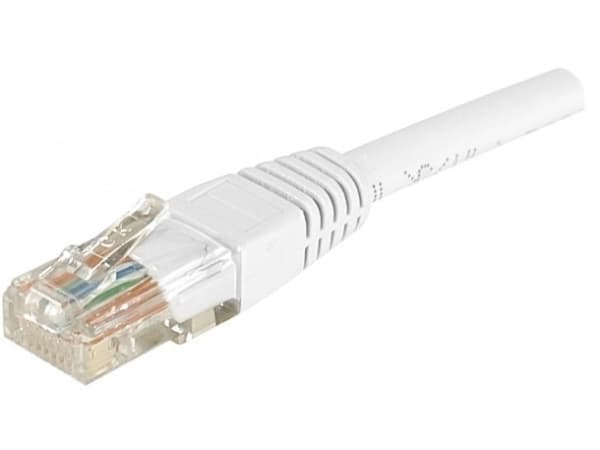 EXC Patch RJ45 cat.5e U/UTP White 10m, 10 m, Cat5e, U/UTP (UTP), RJ-45, RJ-45, Hvit