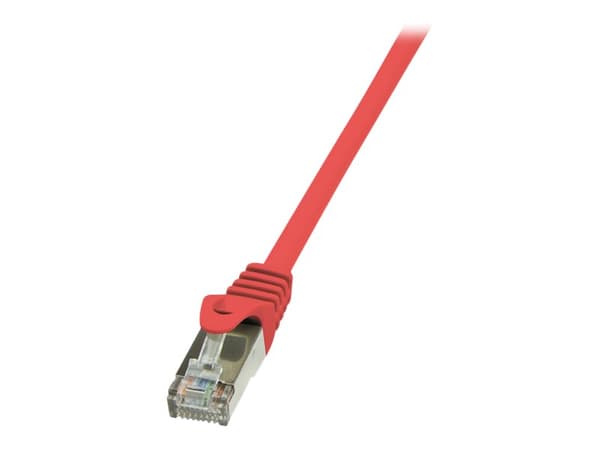LogiLink - Liitäntäkaapeli - RJ-45 (uros) - RJ-45 (uros) - 10 m - taitettu suojaamaton kierretty pari (F/UTP) - CAT 5e - muotoiltu, solmuton - punain
