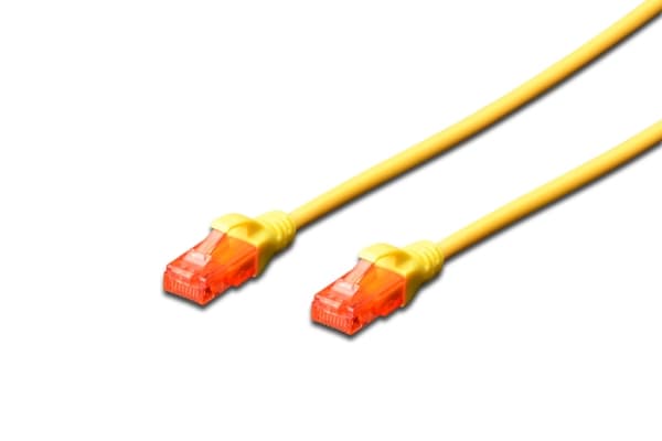 DIGITUS Professional - Patchkabel - RJ-45 (han) til RJ-45 (han) - 2 m - UTP - CAT 6e - booted, knastfri - gul