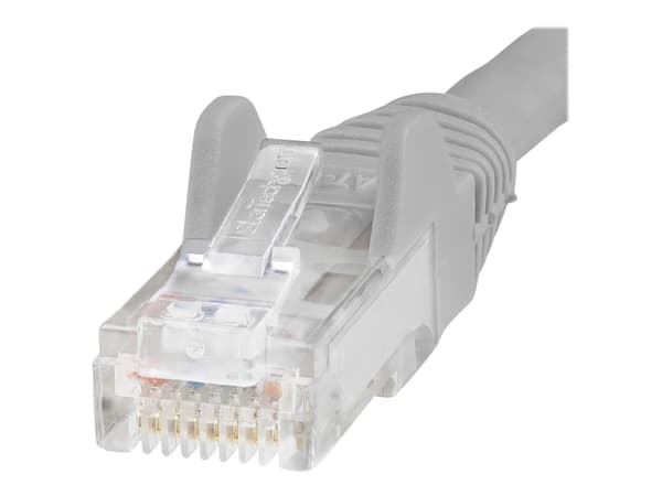 StarTech.com 75ft CAT6 Ethernet Cable, 10 Gigabit Snagless RJ45 650MHz 100W PoE Patch Cord, CAT 6 10GbE UTP Network Cable w/Strain Relief, Gray, Fluk