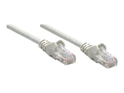 Intellinet Network Patch Cable, Cat5e, 15m, harmaa, CCA, U/UTP, PVC, RJ45, kullatut koskettimet, Snagless, Booted, Lifetime Warranty, Polybag - Patch