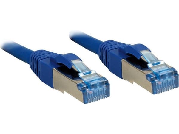 Lindy 2m Cat.6A S/FTP nettverkskabel Blå Cat6a S/FTP (S-STP)