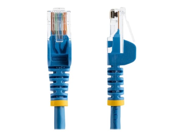 StarTech.com 1m Blue Cat5e / Cat 5 Snagless Patch Cable - Koblingskabel - RJ-45 (hann) til RJ-45 (hann) - 1 m - UTP - CAT 5e - uten hindringer - blå