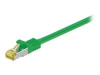 MicroConnect - Koblingskabel - RJ-45 (hann) til RJ-45 (hann) - 1 m - SFTP, PiMF - CAT 7 - halogenfri, flertrådet - grønn