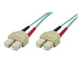 Miniatyrbild 3 av 5: DELTACO - Nätverkskabel - SC-läge (multi-mode) (hane) till SC-läge (multi-mode) (hane) - 15 m - fiberoptisk - 50/125 mikron - OM3