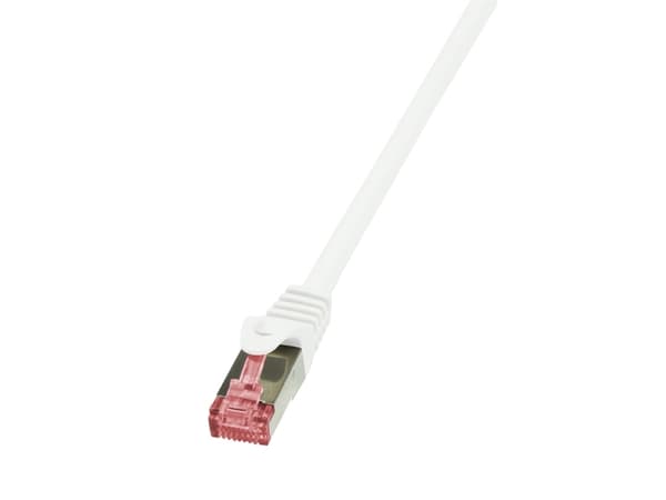 LogiLink PrimeLine - Patch-kabel - RJ-45 (hane) till RJ-45 (hane) - 2 m - SFTP, PiMF - CAT 6 - halogenfri - vit