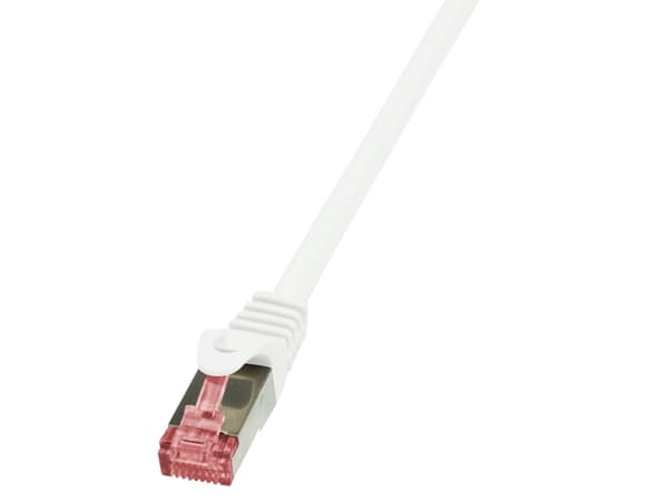 LogiLink PrimeLine - Patch-kabel - RJ-45 (hane) till RJ-45 (hane) - 2 m - SFTP, PiMF - CAT 6 - halogenfri - vit