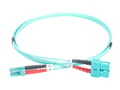 Miniatyrbilde 4 av 5: DIGITUS - Koblingskabel - LC multimodus (hann) til SC flermodus (hann) - 5 m - fiberoptisk - 50 / 125 mikroner - OM3 - med støvel, halogenfri - akvam
