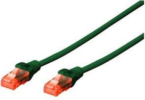DIGITUS Professional - Koblingskabel - RJ-45 (hann) til RJ-45 (hann) - 5 m - UTP - CAT 6 - med støvel, uten hindringer - grønn