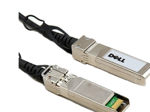 Dell 10GbE Direct Attach - Direktkopplingskabel - SFP+ (hane) till SFP+ (hane) - 50 cm - dubbelaxlad - för Networking N1148; PowerSwitch S4112, S5232