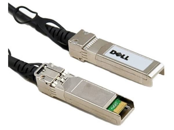 Dell 10GbE Direct Attach - Direktkopplingskabel - SFP+ (hane) till SFP+ (hane) - 50 cm - dubbelaxlad - för Networking N1148; PowerSwitch S4112, S5232