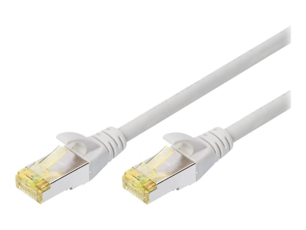 DIGITUS - Patchkabel - RJ-45 (han) til RJ-45 (han) - 20 m - S/FTP - CAT 6a - booted, halogenfri, knastfri - grå