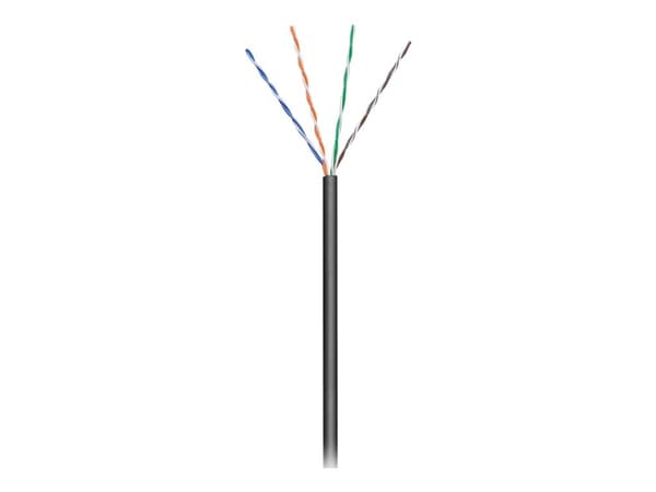 MicroConnect - Samlet kabel - 100 m - UTP - CAT 5e - utendørs, flertrådet - svart