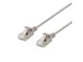 Miniatyrbilde 3 av 4: DELTACO - Koblingskabel - RJ-45 (hann) til RJ-45 (hann) - 1 m - U/FTP - CAT 6a - halogenfri, formstøpt, uten hindringer - grå