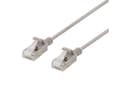 Miniatyrbilde 4 av 4: DELTACO - Koblingskabel - RJ-45 (hann) til RJ-45 (hann) - 1 m - U/FTP - CAT 6a - halogenfri, formstøpt, uten hindringer - grå
