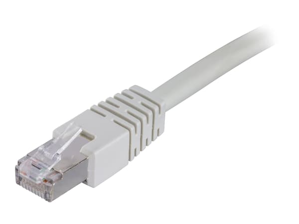DELTACO STP-630 - Koblingskabel - RJ-45 (hann) til RJ-45 (hann) - 30 m - foliebelagt uskjermet tvinnet kabelpar (F/UTP) - CAT 6 - med støvel - grå