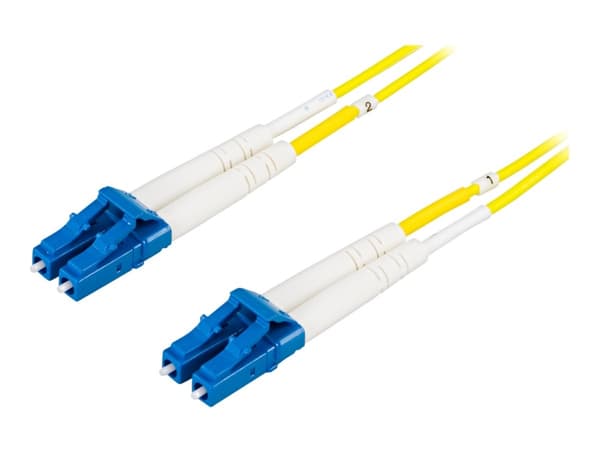 DELTACO - Nettverkskabel - LC-enkeltmodus (hann) til LC-enkeltmodus (hann) - 5 m - fiberoptisk