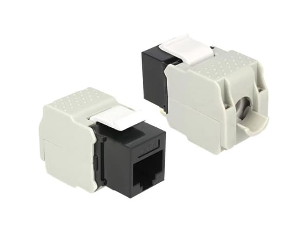 Delock Keystone module - Modulinnlegg - CAT 6 - UTP - RJ-45 - svart