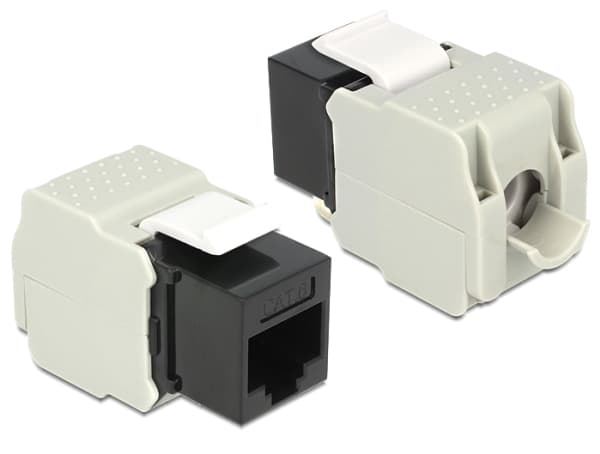 Delock Keystone module - Modulinnlegg - CAT 6 - UTP - RJ-45 - svart