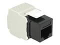 Miniatyrbilde 1 av 5: Delock Keystone module - Modulinnlegg - CAT 6 - UTP - RJ-45 - svart