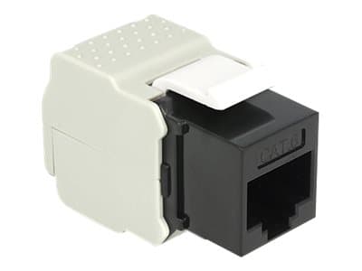 Delock Keystone module - Modulinnlegg - CAT 6 - UTP - RJ-45 - svart