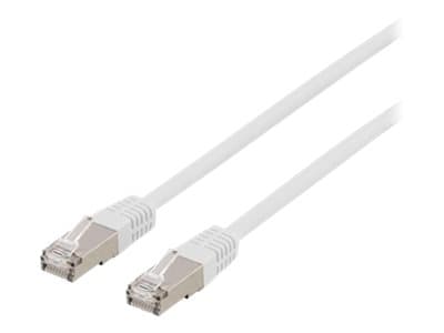 DELTACO STP-611VAU - Koblingskabel - RJ-45 (hann) til RJ-45 (hann) - 1.5 m - foliebelagt uskjermet tvinnet kabelpar (F/UTP) - CAT 6a - hvit