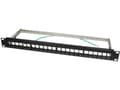 Miniatyrbilde 3 av 5: LogiLink NK4042, Sort, Metall, Rackmontering, 1U, RoHS, CE, 482 mm