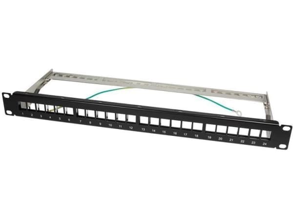 LogiLink NK4042, Sort, Metall, Rackmontering, 1U, RoHS, CE, 482 mm