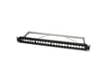 Miniatyrbilde 1 av 5: LogiLink NK4042, Sort, Metall, Rackmontering, 1U, RoHS, CE, 482 mm