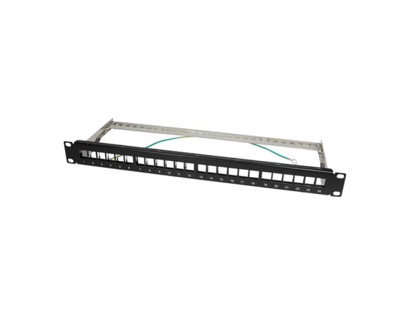 LogiLink NK4042, Sort, Metall, Rackmontering, 1U, RoHS, CE, 482 mm Sort