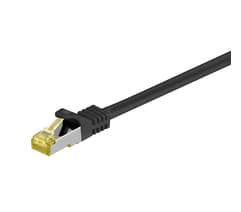 MicroConnect - Nettverkskabel - RJ-45 (hann) til RJ-45 (hann) - 2 m - SFTP, PiMF - CAT 7 - halogenfri, uten hindringer - svart