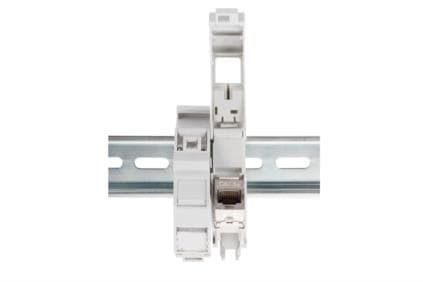 Digitus Professional - Adapter för montering av trapetsjack på DIN-skena - 1 port