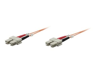 Intellinet Fiber Optic Patch Cable, OM1, SC/SC, 5m, Orange, Duplex, Multimode, 62.5/125 µm, LSZH, Fibre, Lifetime Warranty, Polybag - Patch-kabel - S