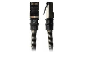 PatchSee PCI6Patch - Koblingskabel - RJ-45 (hann) til RJ-45 (hann) - 1.5 m - FTP - CAT 6a - med støvel, halogenfri - svart