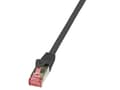 Pikkukuva 3 / 5: LogiLink PrimeLine - Patchkabel - RJ-45 (han) til RJ-45 (han) - 7,5 m - SFTP, PiMF - CAT 6 - halogenfri, formet, knastfri - lajitelma