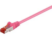 MicroConnect - Nettverkskabel - RJ-45 (hann) til RJ-45 (hann) - 2 m - 6 mm - SFTP - CAT 6 - halogenfri, flertrådet, rund - rosa