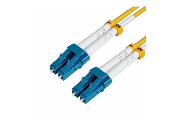 MicroConnect - Nettverkskabel - LC/UPC-enkeltmodus (hann) til LC/UPC-enkeltmodus (hann) - 8 m - fiberoptisk - 9 / 125 micron - OS2 - halogenfri - gul