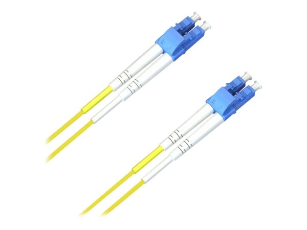 MicroConnect - Nätverkskabel - LC/UPC enkelläge (hane) till LC/UPC enkelläge (hane) - 8 m - fiberoptisk - 9 / 125 mikrometer - OS2 - halogenfri - gul