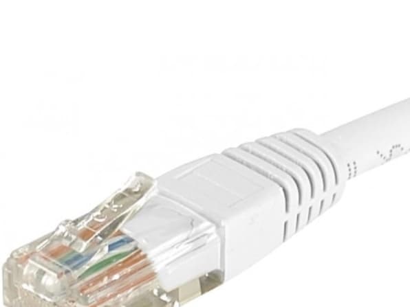 EXC Network Cable | Cat 6 | U/UTP | Patch round (standard) | White | 3m | Copper