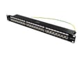 Miniatyrbilde 3 av 5: DELTACO PAN-200 - Koblingspanel - rackmonterbar - CAT 6a - STP - RJ-45 X 24 - svart - 1U - 19"