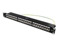 Miniatyrbilde 2 av 5: DELTACO PAN-200 - Koblingspanel - rackmonterbar - CAT 6a - STP - RJ-45 X 24 - svart - 1U - 19"
