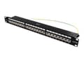 Miniatyrbilde 1 av 5: DELTACO PAN-200 - Koblingspanel - rackmonterbar - CAT 6a - STP - RJ-45 X 24 - svart - 1U - 19"