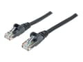 Miniatyrbilde 1 av 5: Intellinet Network Patch Cable, Cat6, 20m, Black, CCA, U/UTP, PVC, RJ45, Gold Plated Contacts, Snagless, Booted, Lifetime Warranty, Polybag - Kobling