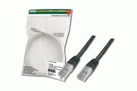 DIGITUS Premium - Koblingskabel - RJ-45 (hann) til RJ-45 (hann) - 5 m - UTP - CAT 5e - med støvel - svart